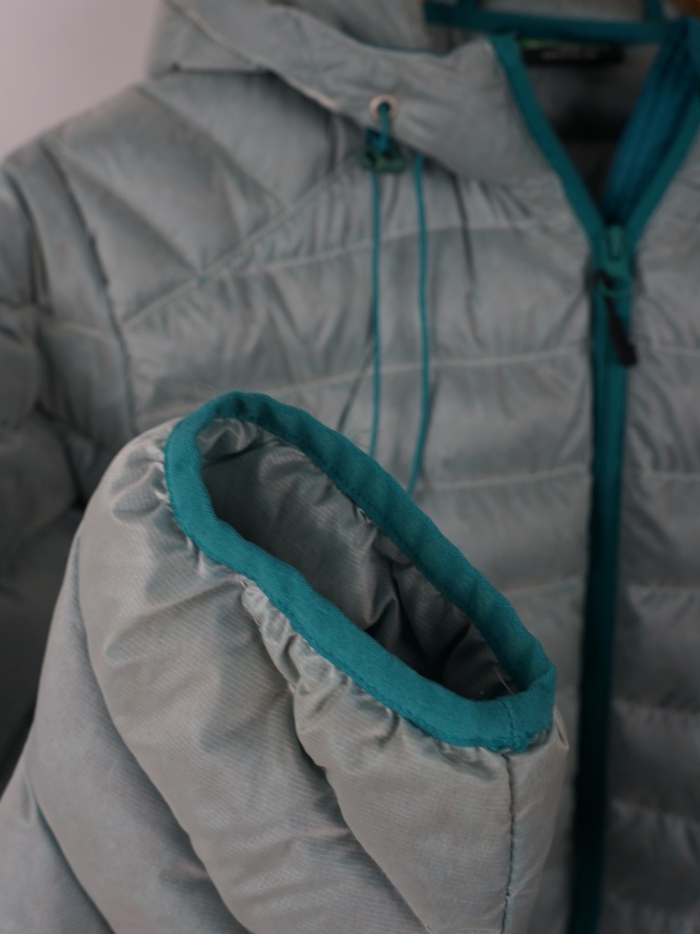 Hi-Tec Timaru Down Insulated Hoodie, Blue-Green, Women's XL - Picture 5 of 8
